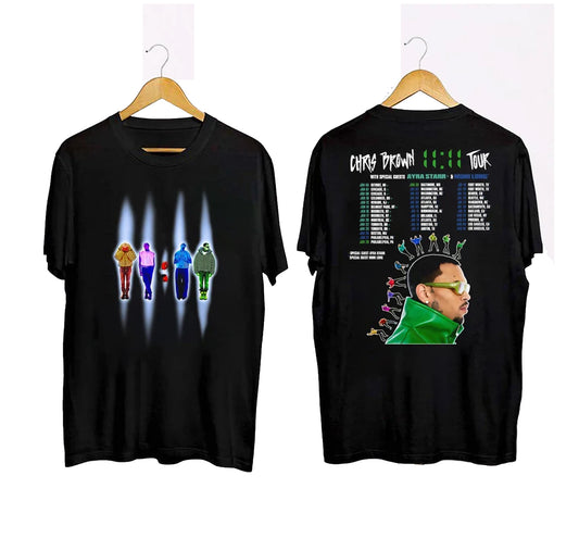 1111 Tour Chris Brown 2024 Shirt, Chris Brown Fan Shirt