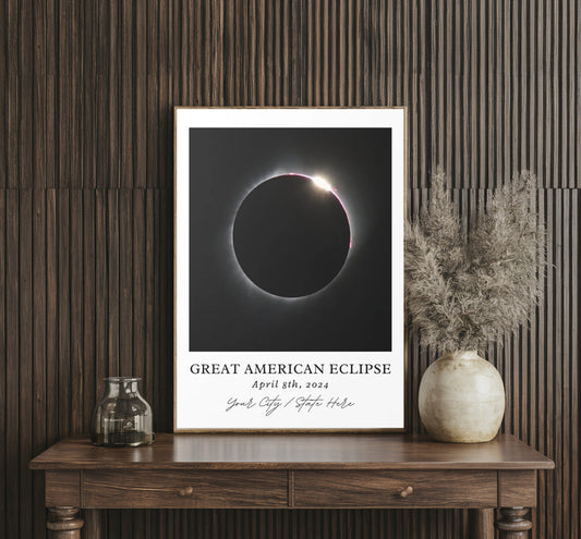 2024 Eclipse Art, Custom Town Eclipse Art, Eclipse Poster