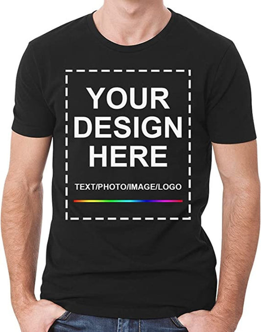 Personalized Custom T-shirts Choose Your Own Text Image Logo