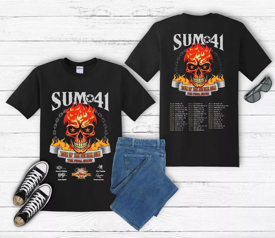 Sum 41 2024-2025 The Final Tour 2024 Signature T Shirt