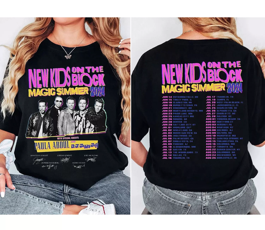 New Kids on the Block The Magic Summer Tour 2024 T Shirt