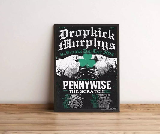 Dropkick Murphys 2024 Tour Poster