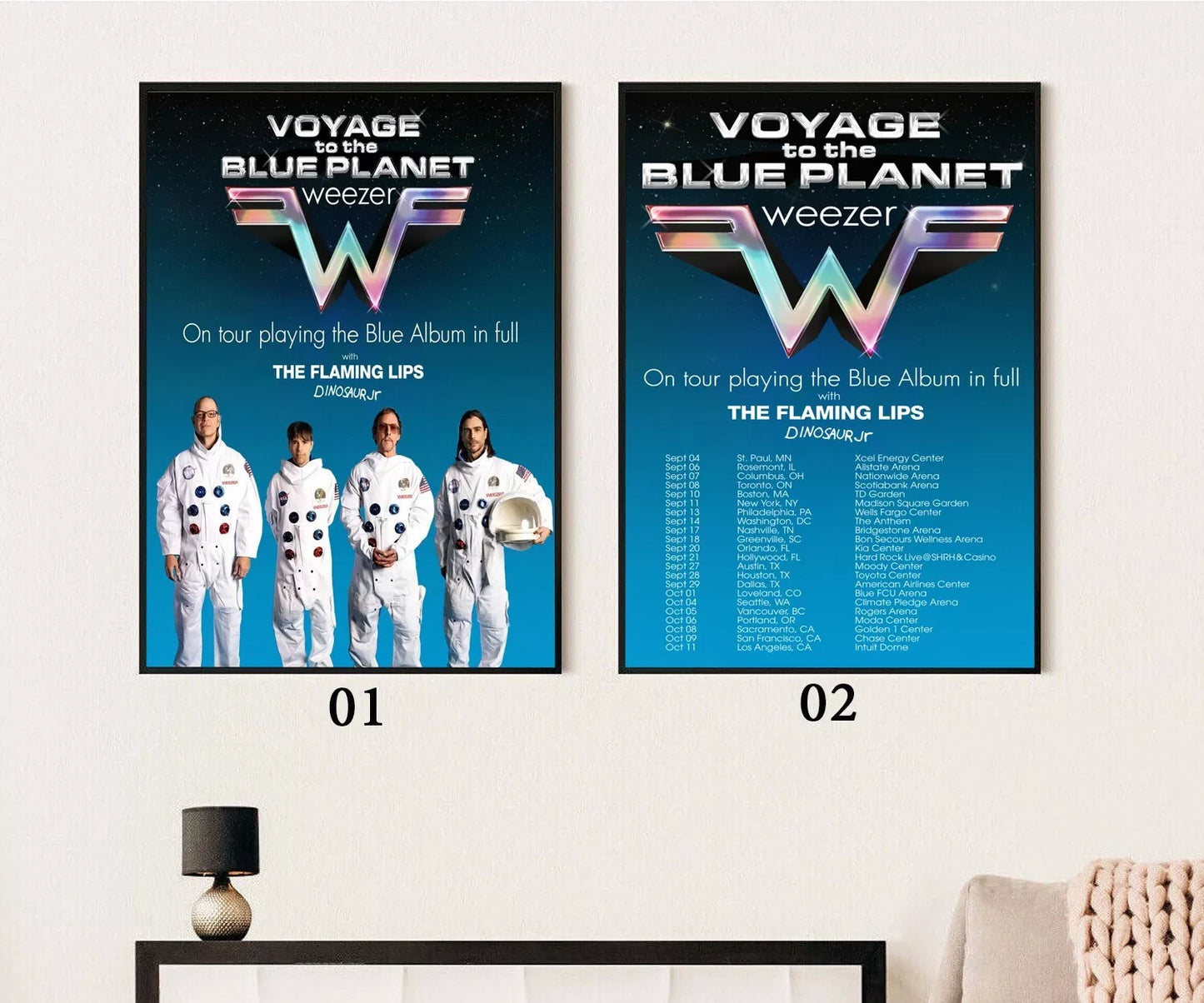 Weezer Voyage To The Bue Planet 2024 Tour Poster